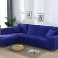 thumbnail image 1 of Solid Color Elastic Spandex Slipcovers Couch Cover Stretch Sofa Towel Corner Sofa Covers for Living Room Big Sofas fundas sofa, 1 of 5