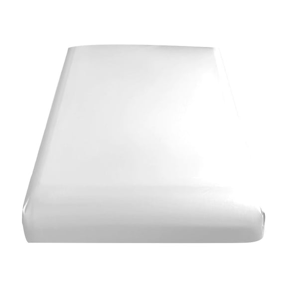 Solid Color Fitted Sheet Bedding Bottom Sheet Breathable Cotton Linen-Like Fade Resistant Soft Comfy Durable Easy Care 39X79In White