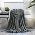 thumbnail image 1 of Solid Color Flannel Fleece Blanket | 59.05x39.37 Inches | Soft Velvet Polyester | Sofa Bed Throw | 1 Piece, 1 of 5