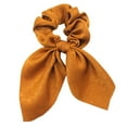 thumbnail image 1 of Solid Color Flower Hair Band Satin Fabric Large Hair Tie with Streamer Rabbit Ears for Stylish, 1 of 4