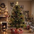 thumbnail image 1 of Solid Color Fuzzy Christmas Ball Ornaments, 8cm Polyester Pom Poms for Xmas Tree Wreath & Multi-Scene Holiday Decor, 1 of 6