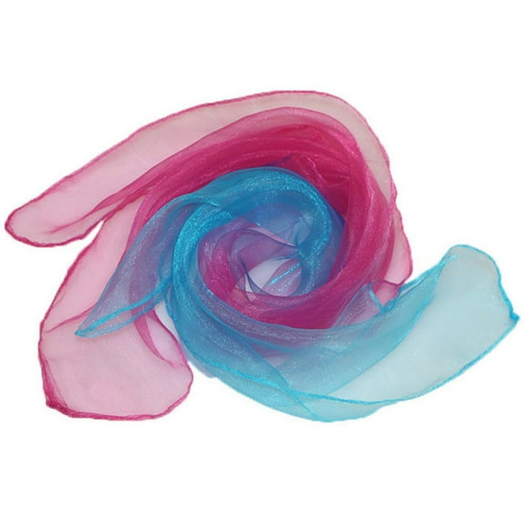 Solid Color for Handbag for Kids Music Scarves Rhythm Band Scarves Gradient Color Scarf Square Silk Scarf Dance Scarfs Gradient Color Dancing Scarf COLOR 10