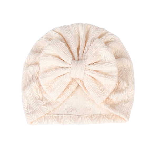 Solid Vcolor Solid Color Hat Stitch Comfort Bow Accent Beanie for - Walmart.com