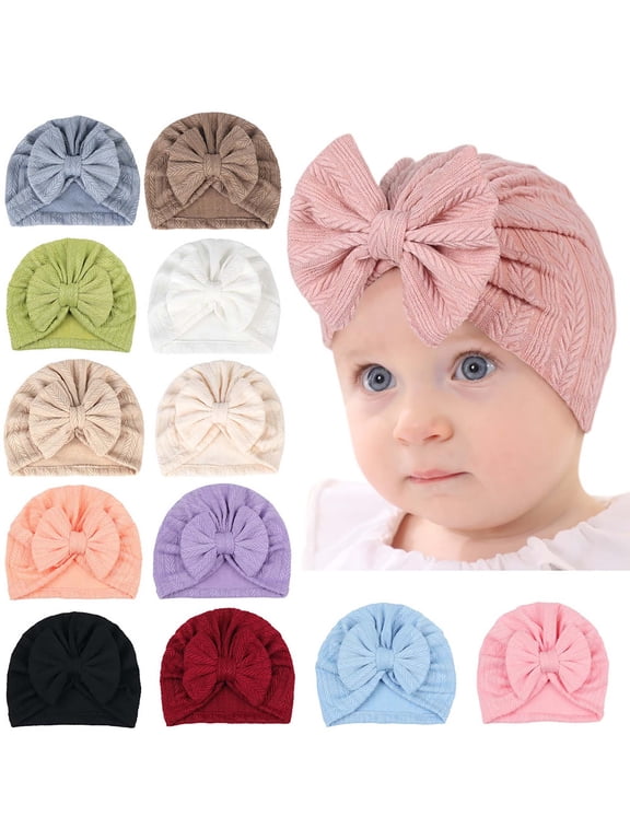 Solid Color Hat Stitch Comfort Bow Accent Beanie for