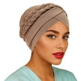 thumbnail image 1 of Solid Color Headband Scarf With Two Detachable Milk Silk Braids For Women Hair Accessories, 1 of 4