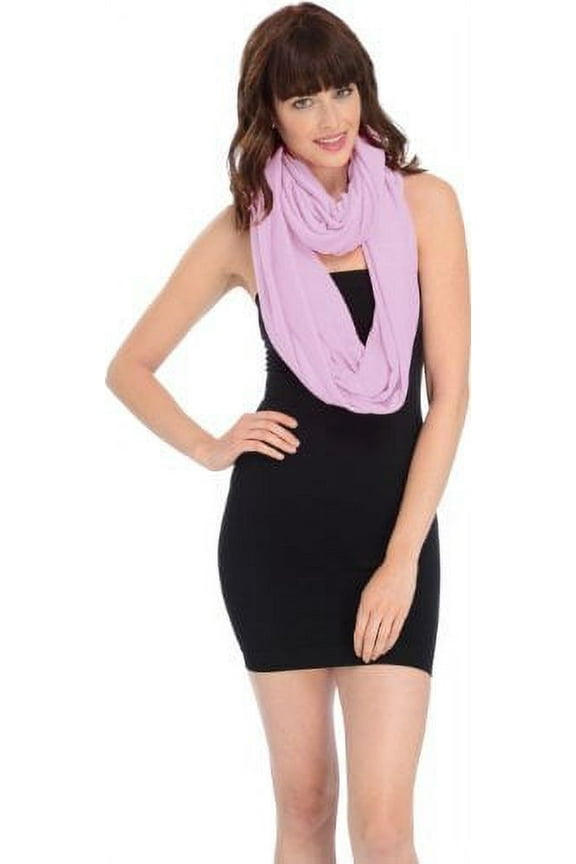 Solid Color Infinity Loop Circle Scarf