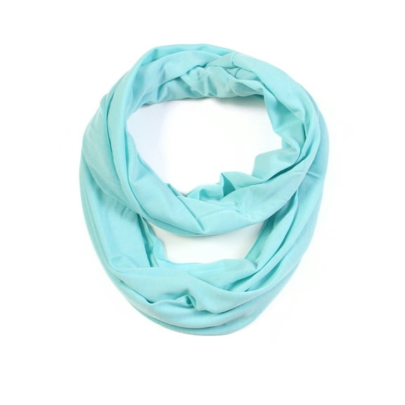 Solid Color Infinity Scarf/Wrap (Light Blue)