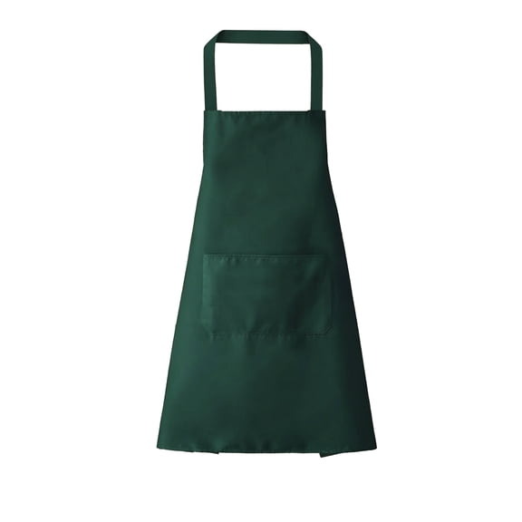 Solid Color Kitchen Apron Pvc Waterdrop Resistant with adjustable Apronsfor Women Men Chef Server with Pockets,Green