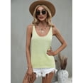 thumbnail image 1 of Solid Color Knit Scoop Neck Summer Regular Tank Top for Women, 1 of 3
