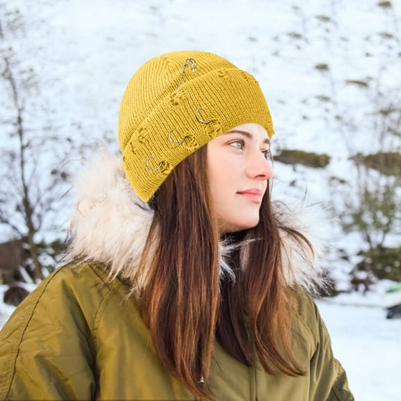 Solid Color Knitted Hat for Men and Women - Outdoor Sunscreen Running Sports Warm Headgear