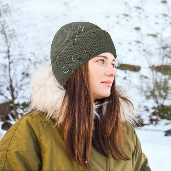 Solid Color Knitted Hat for Men and Women - Outdoor Sunscreen Running Sports Warm Headgear