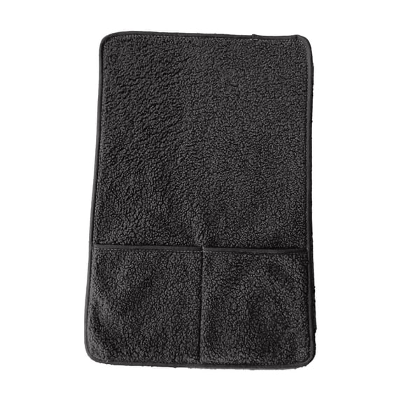 Solid Color Lambskin Sofa Headrest Cushion, Recliner Headrest Protector, Sofa Armrest Covers with Side Pockets, Scratch Resistive(22.44x14.96in)