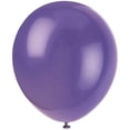 thumbnail image 1 of Solid Color Latex Balloons | New Purple | Pack of 100 | Party Decor, 1 of 3