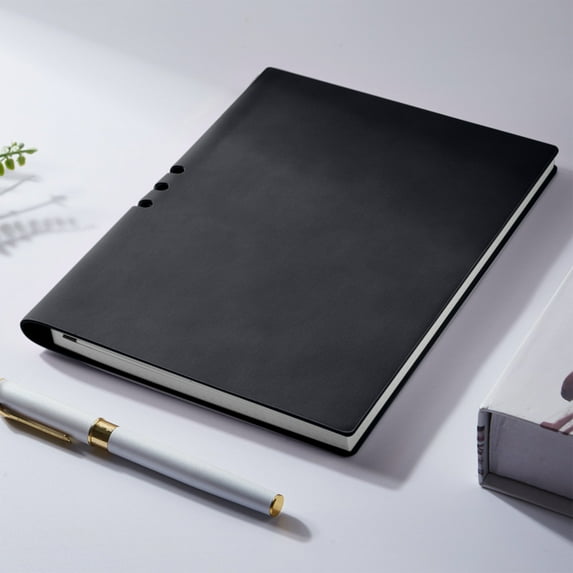 Solid Color Leather Cover Lined Journal Notebook for Women Men, 200 Pages A5 Hardcover Leather Journals for Writing Work & School, College Ruled Notebooks for Note Taking ,Diary Notepad 6.2"×8.3"