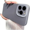 thumbnail image 1 of Solid Color Liquid Silicone Shockproof Soft Slim Case Compatible with iPhone Case (Gray,iPhone 14), 1 of 7