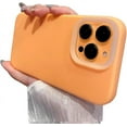 thumbnail image 1 of Solid Color Liquid Silicone Shockproof Soft Slim Case Compatible with iPhone Case (Orange,iPhone 13), 1 of 7