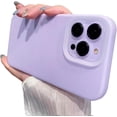 thumbnail image 1 of Solid Color Liquid Silicone Shockproof Soft Slim Case Compatible with iPhone Case (Purple,iPhone 11), 1 of 7