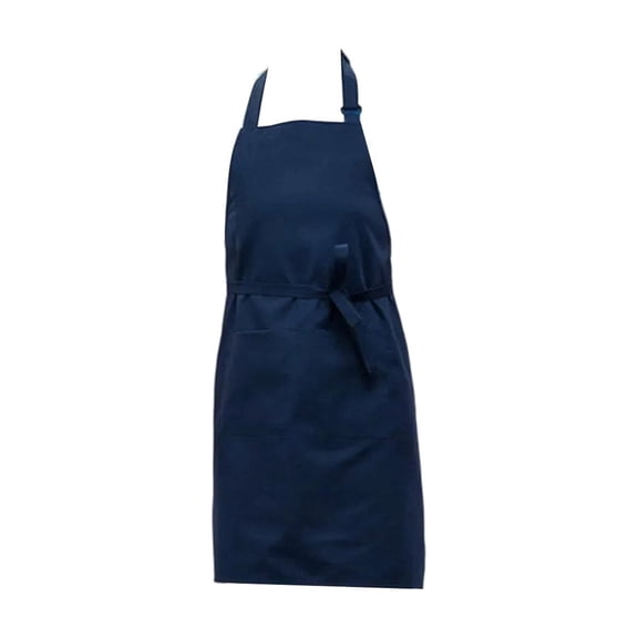 Solid Color Long Aprons with Adjustable Neck and Water-Resistant Coating for Professional Chefs and Food Service Staff