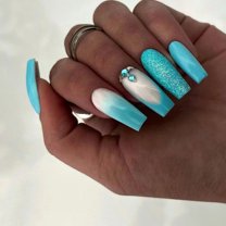 Solid Color Long Ballet Nail Diamond In The Debris Salt Sweet Girl Wear Nail