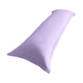 thumbnail image 1 of Long Body Pillowcase, Solid Washed Fabric Pillow Cover, Ultra Soft Skin Friendly, Full Length Body Pillow Protector For Couples Family Bedroom Daily Sleeping Household Rest 39.37 x 18.90 Inches, 1 of 6