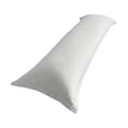 thumbnail image 1 of Long Body Pillowcase, Solid Washed Fabric Pillow Cover, Ultra Soft Skin Friendly, Full Length Body Pillow Protector For Couples Family Bedroom Daily Sleeping Household Rest 39.37 x 18.90 Inches, 1 of 6