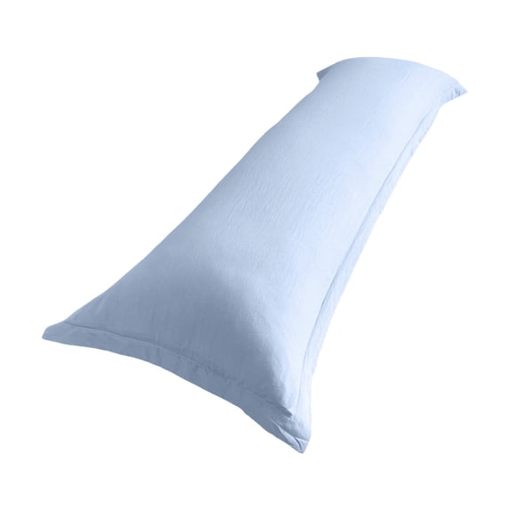 Long Body Pillowcase, Solid Washed Fabric Pillow Cover, Ultra Soft Skin Friendly, Full Length Body Pillow Protector For Couples Family Bedroom Daily Sleeping Household Rest 39.37 x 18.90 Inches