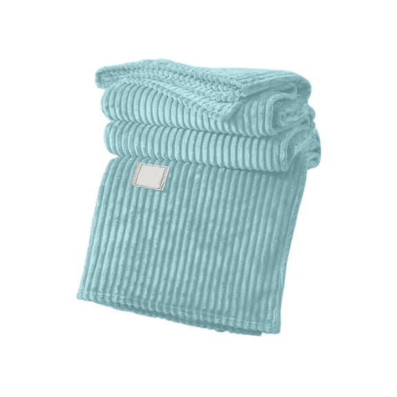 Solid Color Magic Fleece Blanket, 150x200cm Polyester Toweling Blanket for All Seasons, Breathable and Lightweight for Summer Cooling and Night Sweat Relief