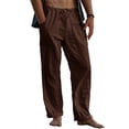 thumbnail image 1 of Solid Color Male Casual Pants Men Middle Waist Straight Pants, 1 of 1