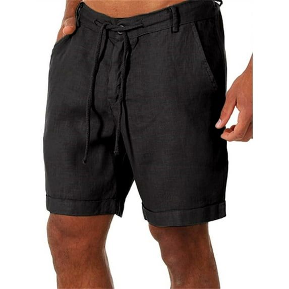 Solid Color Men Casual Shorts Sport Pants Homewear