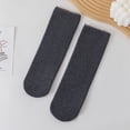 thumbnail image 1 of Solid Color Men Super Thick Cold Resistant Long Plush Winter Socks Floor Socks Snow Socks Men Socks DARK GREY, 1 of 8