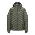 thumbnail image 1 of Solid Color Men's Coats Casual Detachable Hat Warm Buttons Mens Jackets and Coats Winter Coat Men, 1 of 8