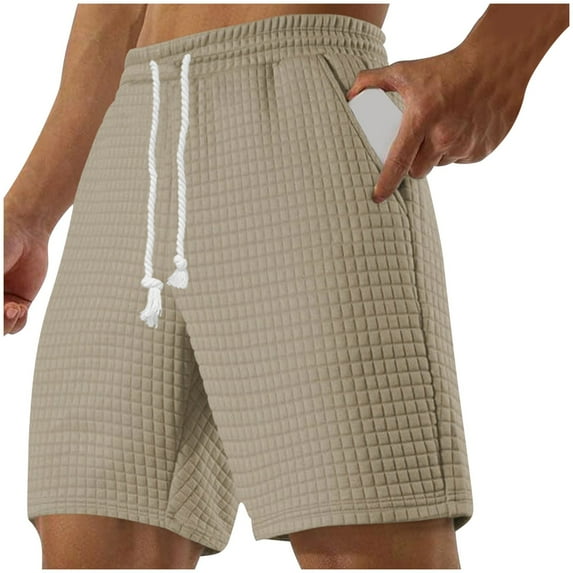 Solid Color Men's Loose Sports Shorts With A Five Piece Waist And Drawstring Casual Shorts For Men's Shorts Soft Going Out Pants