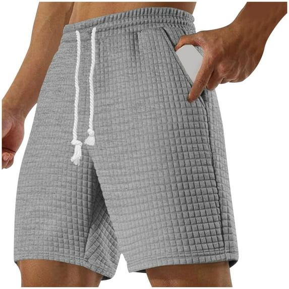 Solid Color Men's Loose Sports Shorts With A Five Piece Waist And Drawstring Casual Shorts For Men's Shorts Soft Going Out Pants