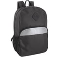 thumbnail image 1 of Trailmaker 17" Backpack – Reflective School Backpack with Padded Straps, Water Bottle Pockets for Kids & Adults, School Travel Camp (Black), 1 of 14
