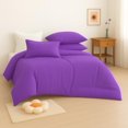 thumbnail image 1 of Solid Color Microfiber Bedding Set – Luxuriously Soft, Durable & Breathable, All Season Comforter/Duvet Cover Set with Zipper Closure & Corner Ties, 1 of 5
