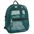 thumbnail image 1 of Solid Color Mini Mesh Backpack with Front Zippered Pocket in Green, 1 of 6