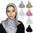thumbnail image 1 of Solid Color Modal Scarf Smooth Soft Long Headscarf Soft Breathable Versatile Women Headscarf Bright Luster Head Wrap, 1 of 8