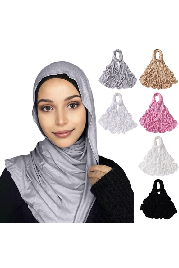 Solid Color Modal Scarf Smooth Soft Long Headscarf Soft Breathable Versatile Women Headscarf Bright Luster Head Wrap
