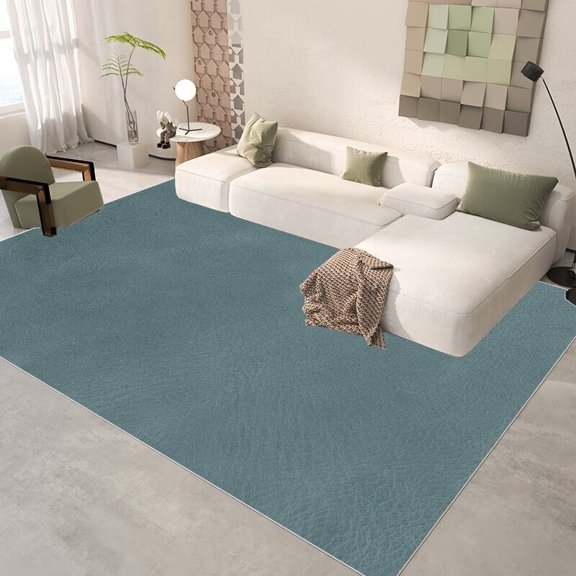 Solid Color Modern Living Room Carpet Simple Bedroom Bedside Area ration Rug Home ration Anti Slip H