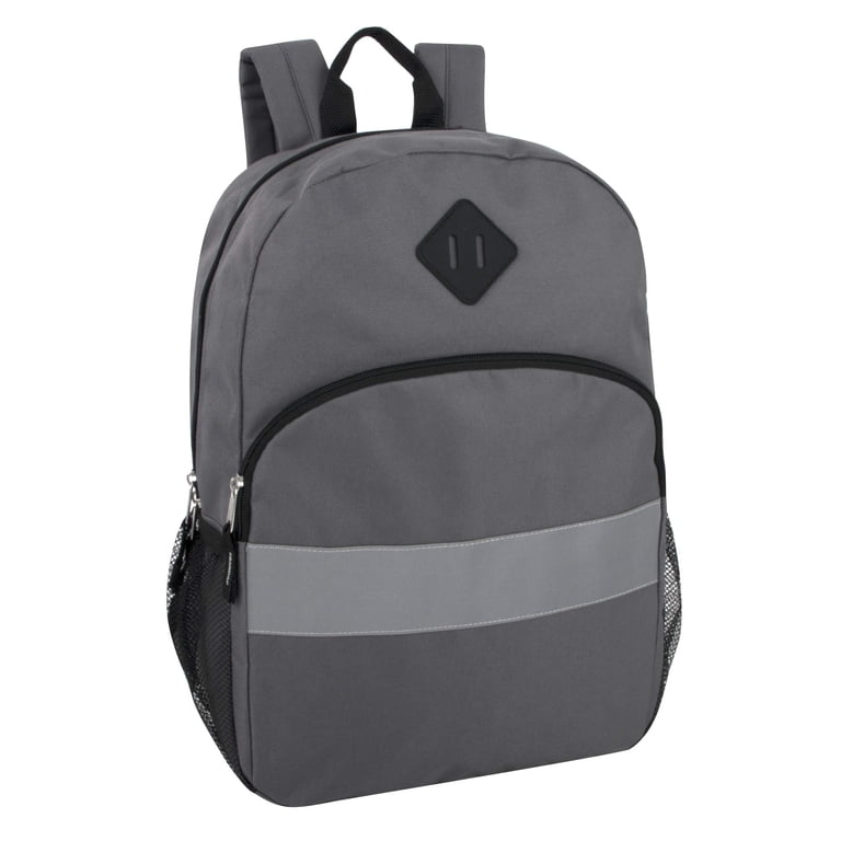Trailmaker Gray Solid Color Multipocket Backpack with  display picture 3