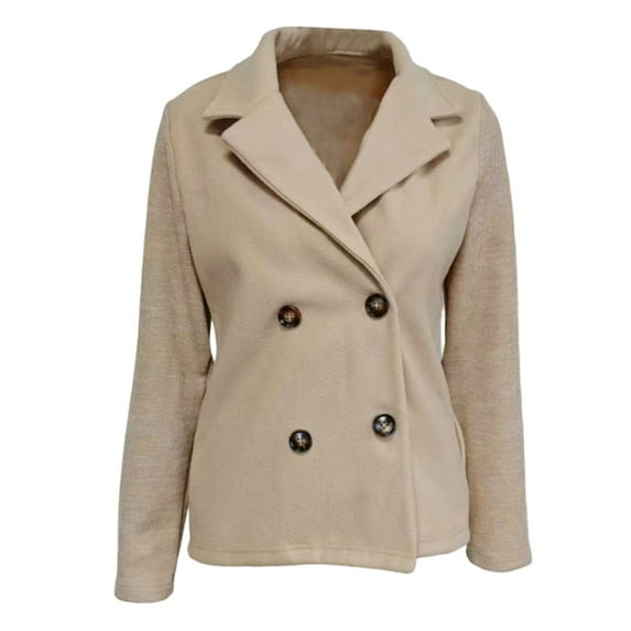 Solid Color Notch Lapel Long Sleeve Knitted Cardigan Coat Casual Outerwear for Fall and Winter Fashion Garment Women Casual Dress Sweater Long Sleeve Hoodie Womens Long Hooded Sweatshirt