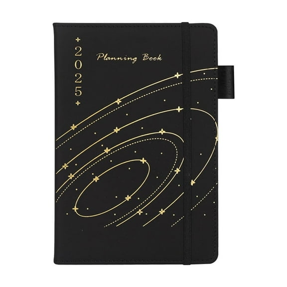 LanSuare Solid Color Notebook, Multicolour Schedule Notebook, Spanish and English, Spiral Binding Daily Organizer, Productivity Journal