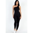 thumbnail image 1 of Solid Color One Shoulder Jumpsuit, 1 of 2