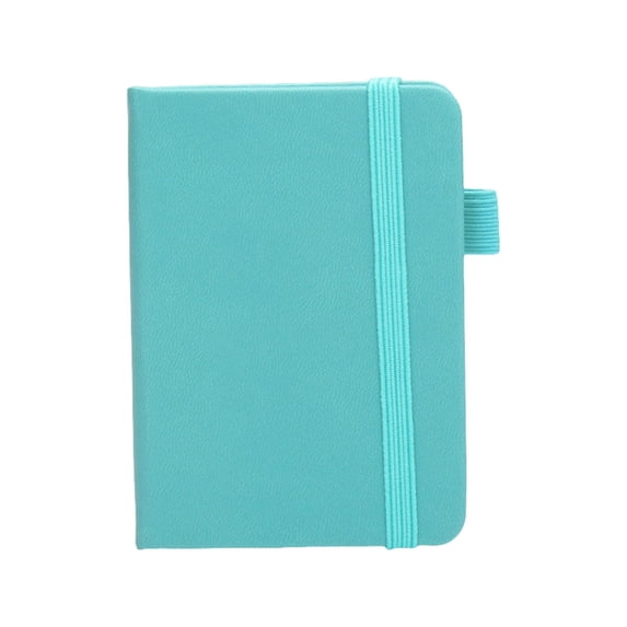 Solid Color PU Leather Notebook A5 - Lined Journal with Pen Holder & Elastic Closure, Thick Paper Diary for Office Meeting & School