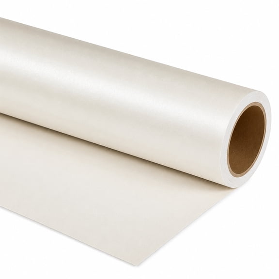 Solid Color Pearly Off White Wrapping Paper 17 X 32.8 Feet For Celebrations