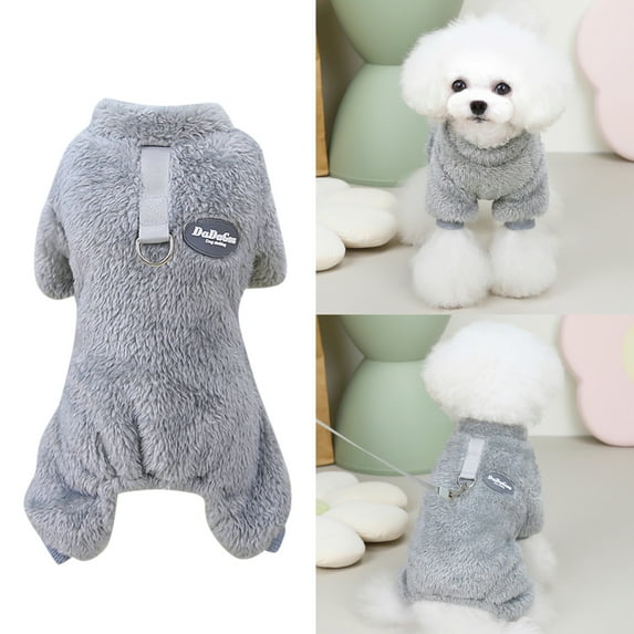 Solid Color Pet Clothing Warm Winter Dog Cat Apparel Soft Cozy Cute Outfits for Small Medium Large Fashionable Comfortable Durable