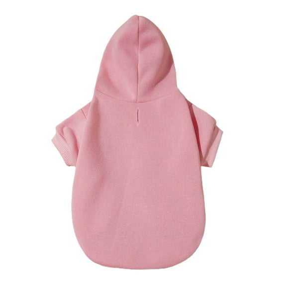 Solid Color Pet Sweatshirt Keep Warm Soft Texture Fashion Hoodie Costume - Ideal for Autumn Strolls