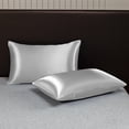 thumbnail image 1 of Solid Color Pillowcase Set 2 Pieces 51x75cm Luxury Pillow Covers Easy Care Bedding Comfortable Sleep Bedroom Accessories Soft Fabric Hotel Quality Pillow Protectors, 1 of 5