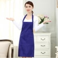 thumbnail image 1 of Solid Color Polyester Aprons for Women with Pockets Waterproof Dustproof Kitchen Aprons Dish Washing Grooming Chef Aprons, 1 of 1