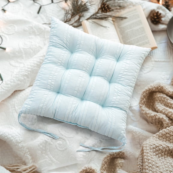 Solid Color Polyester Fiber Cushion for Office Chairs, Sofas, and Dining Seats - 40x40 cm Indoor Seat Pad